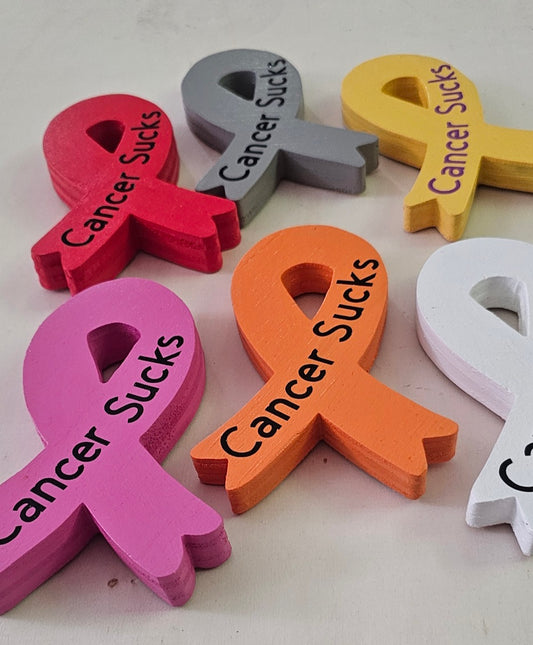 Cancer Ribbon Fridge Magnets