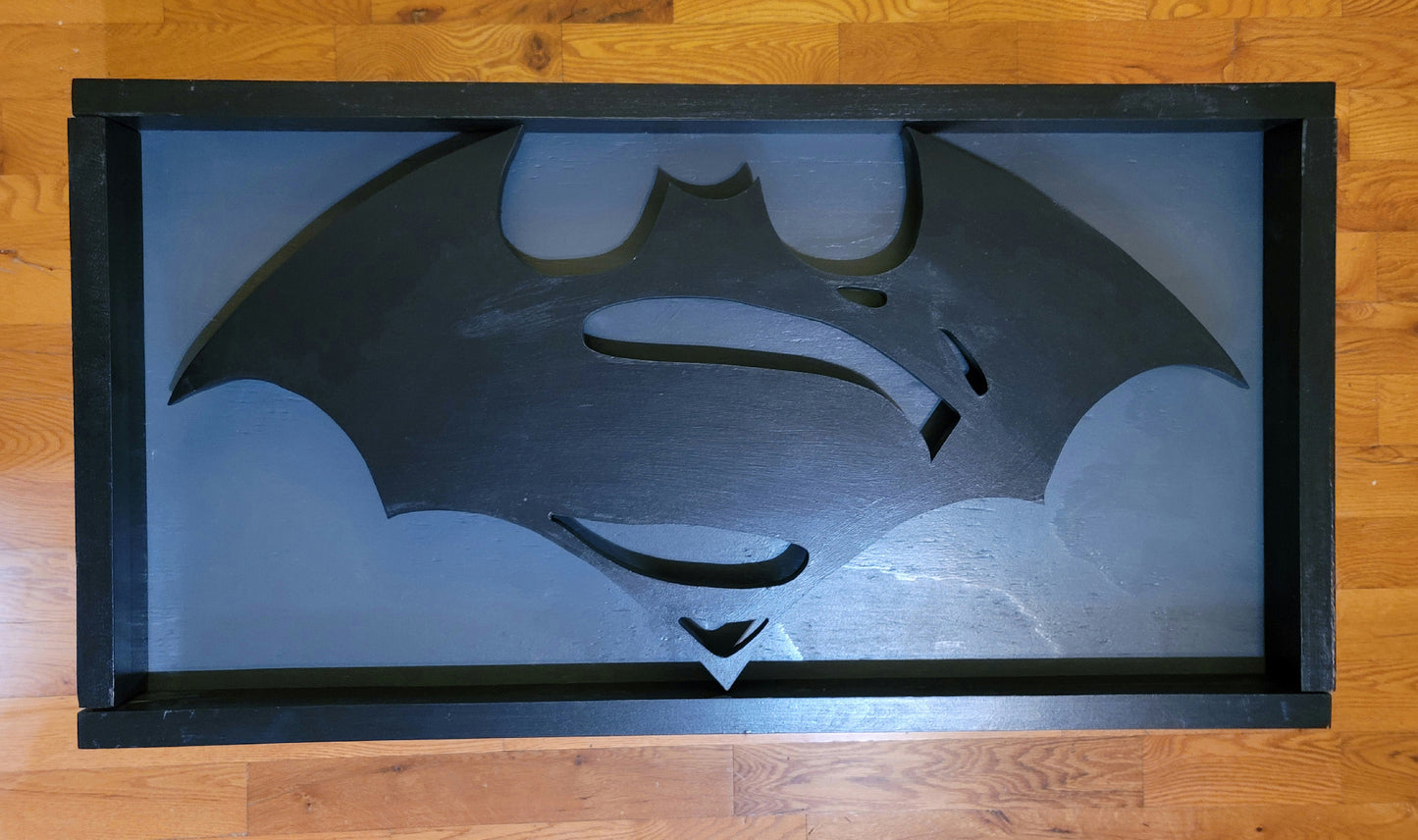Batman vs Superman Logo Coffee Table