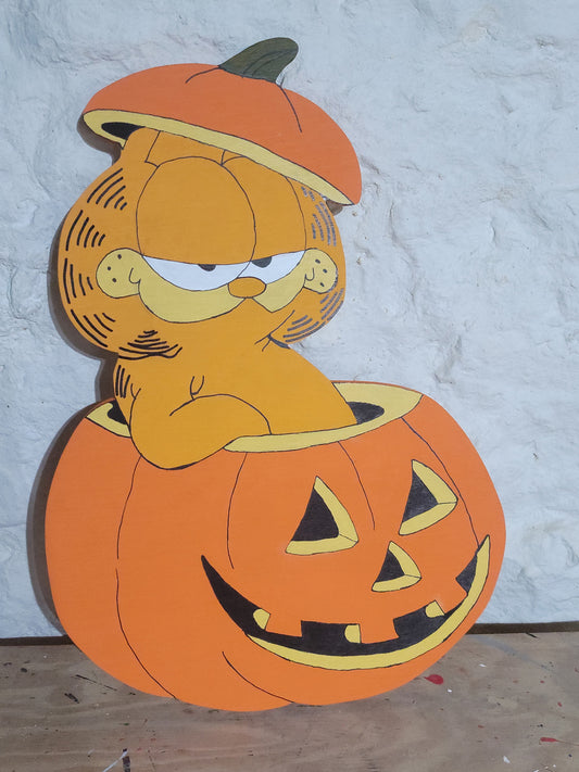 Garfield in a Pumpkin