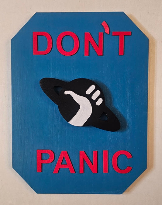 Don't Panic Logo - Hitchhiker's Guide to the Galaxy