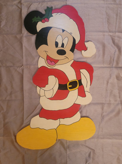 Mickey & Minnie Mouse as Santa & Mrs. Claus