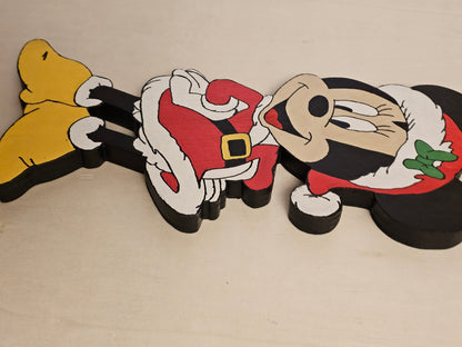 Mickey & Minnie Mouse as Santa & Mrs. Claus