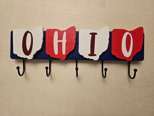 Ohio Outline Coat Hook & Decor