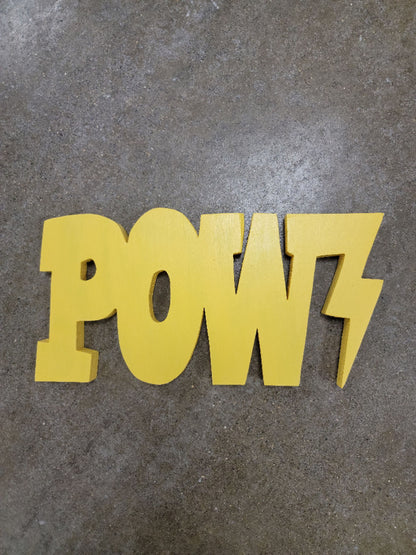 Comic Book POW! Sign