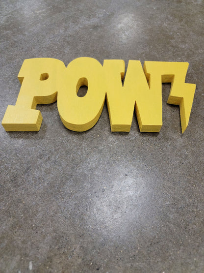 Comic Book POW! Sign