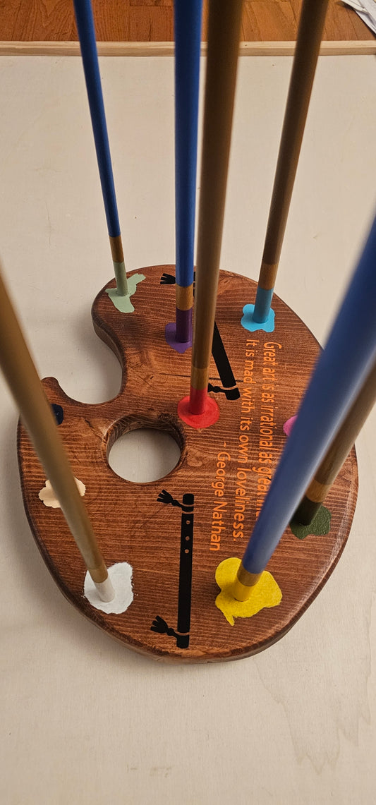 Flute Stand Art Palette