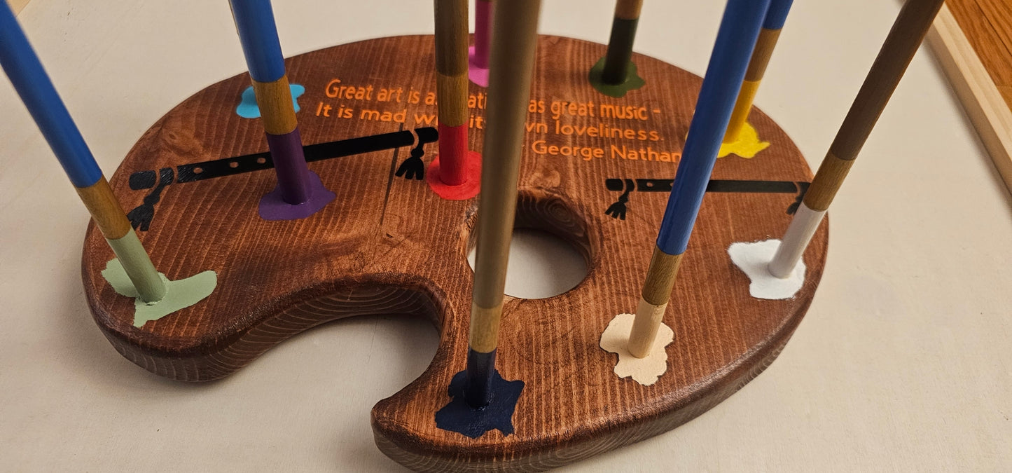 Flute Stand Art Palette