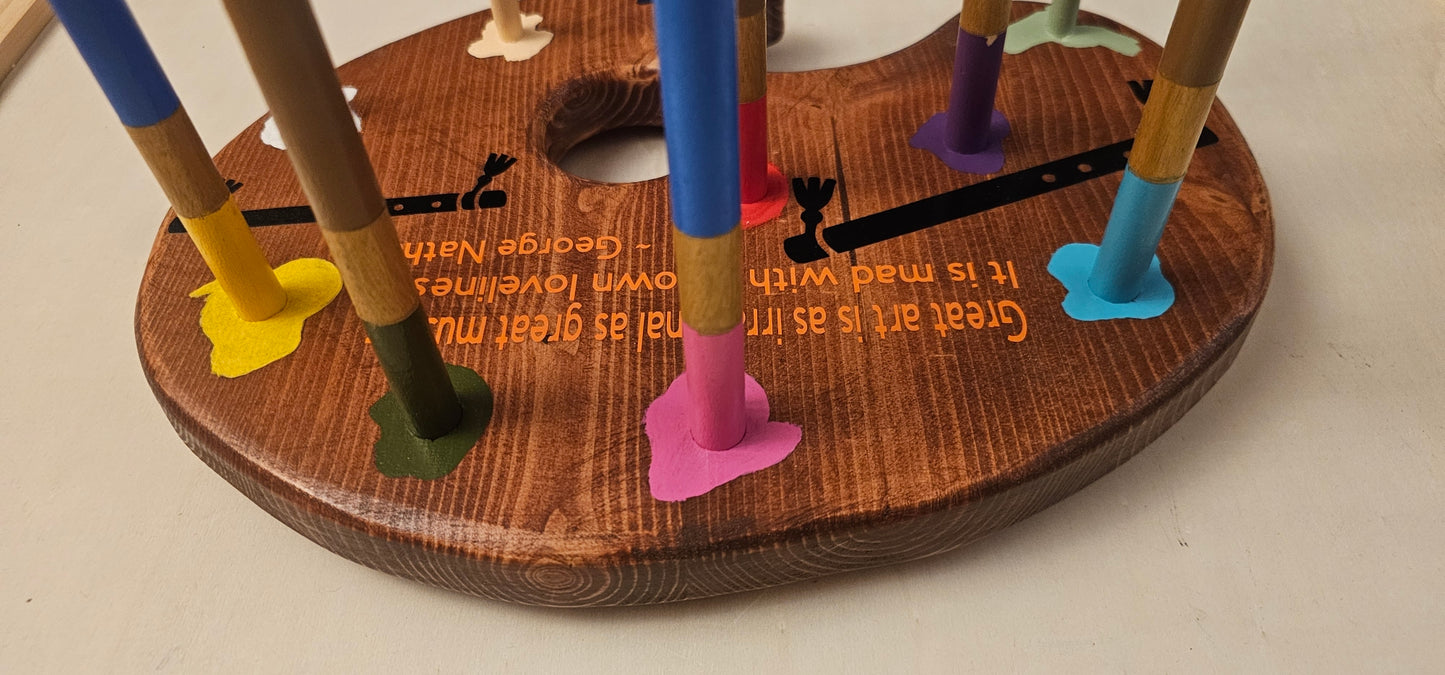 Flute Stand Art Palette