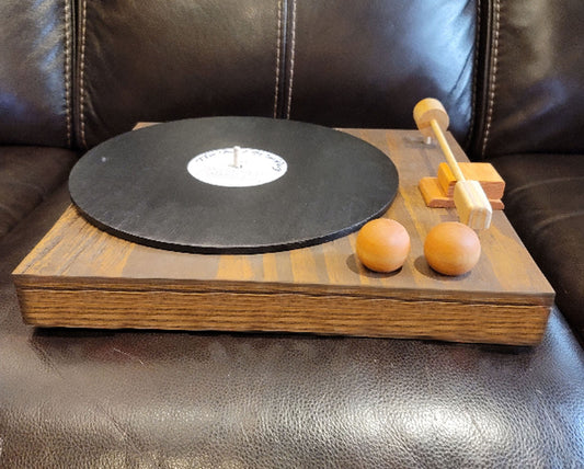 Wooden Record Player Decor