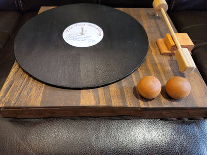 Wooden Record Player Decor