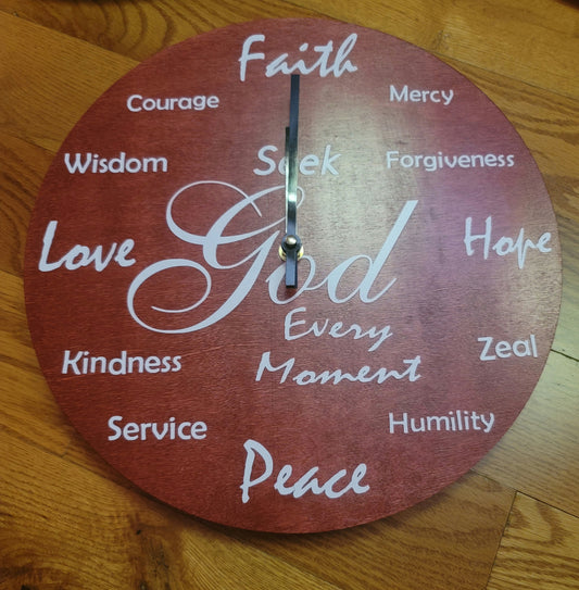 Seek God Every Moment Clock