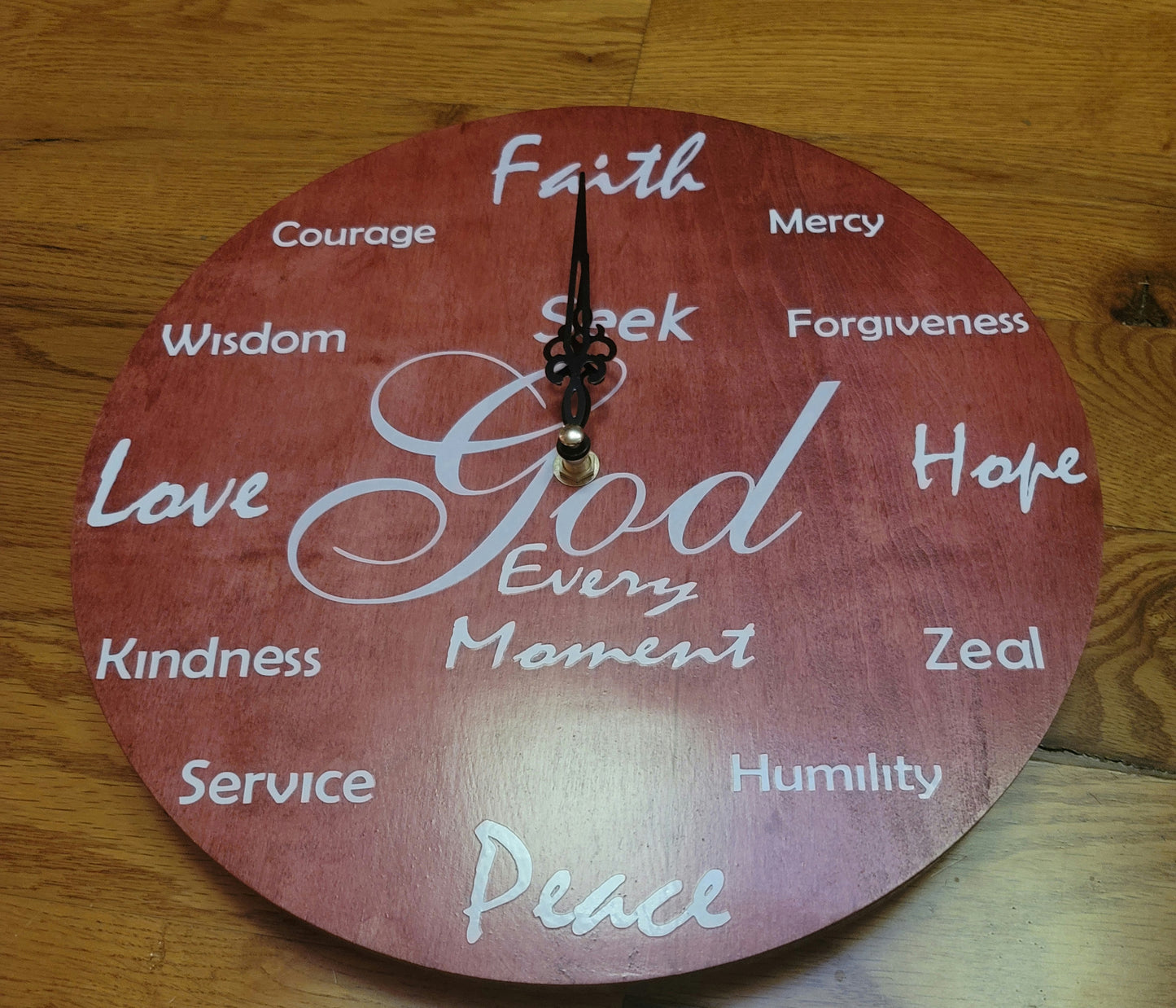 Seek God Every Moment Clock