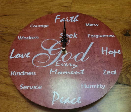 Seek God Every Moment Clock