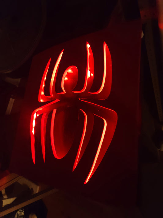 Spider-Man Logo with LED Lights