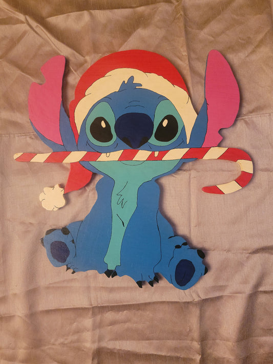 Stitch Celebrating Christmas